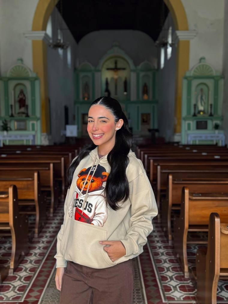 Coleção Jesus eu confio em vós — frente (creme)